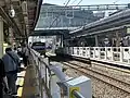 The station platforms in May 2025
