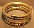 Gold bracelet from Shunga period, 185-72 BCE.