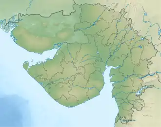 Map showing the location of Bava Pyara caves