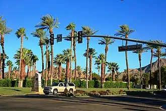 City limit as seen from Palm Desert, California
