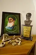 Portrait of Baba Farid at Indian hospice, Jerusalem.