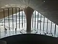 Entrance hall of the museum, looking out towards the lake