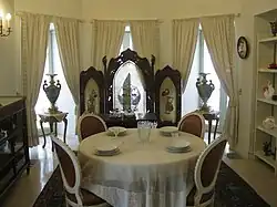 Inside the Ahmad Shahi Pavilion.