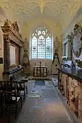 Interior view seen from the entrance.