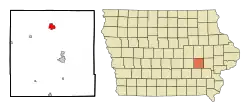 Location of Marengo, Iowa