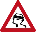 Danger of skidding