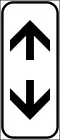Continual of a danger or a prescription (vertical)