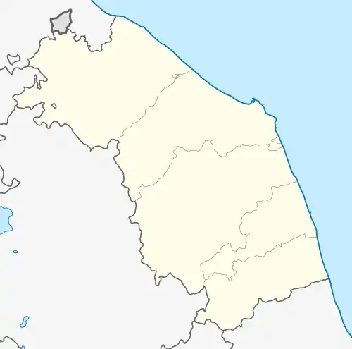 Offagna is located in Marche