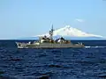 JS Ishikari underway on 27 April 2014.
