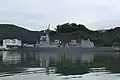 JS Shiranui at Yokosuka on 14 October 2019.