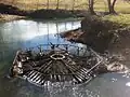 A man-made ponor in Logatec, Slovenia