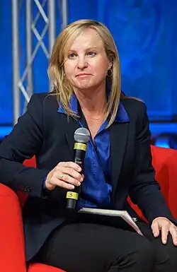 Martinson at the International Journalism Festival in 2024