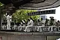 The Japan Coast Guard band performing at the small venue in July 2009