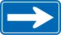 One way street to the right