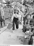 Japanese civilians and soldiers leaving North Borneo after the surrender of Japan to the Australian forces.