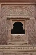A jharokha in Khichan.