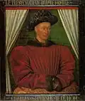 Portrait of Charles VII, c. 1450-1455, Louvre, Paris.