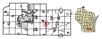 Location of Cambridge in Jefferson County, Wisconsin.
