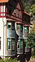 Copper bay windows are a main feature of the 1916 and 1926 extensions.