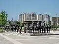 Statue of wagons of acient Qi state