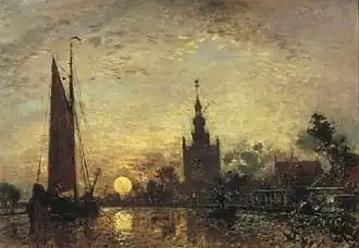 Sunset near Overschie, 1867