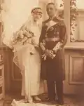 Johannes Spiess with his bride, Carola Eckhusen in 1923