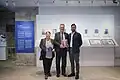 John Dennis, British Representative to Taiwan, and Tszwai So, architect, visiting The Blue in January 2025
