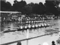 Russell winning the Grand Challenge Cup in 1960