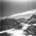 Mt. Abbe (left), Fifty Years of Alaskan Statehood (center), and Mt. Orville (right)