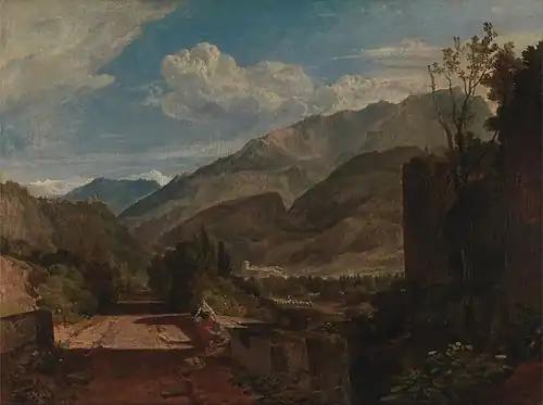 Chateau de St. Michael, Bonneville, Savoy by J.M.W. Turner, 1803