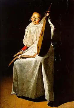 A young woman with a lute, 1631, Leyster