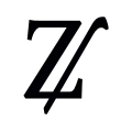 A modern form of the monogram reflects its origin in the letter 'Z'