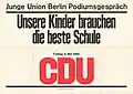 Ultra-condensed industrial sans-serif in the style of the 1960s; Berlin, 1966