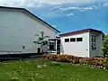 The side of the Drama Room/Whakaari.