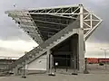 Side view of the grandstand