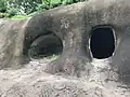 Restored cave-tombs