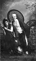 Costumed performers in the show Mikado at Gallie's Hall, April 13, 1887