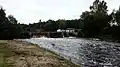 Pulp mill dam downstream