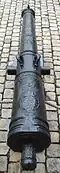 Keller 16-pounder Le Combattant. Caliber: 134&nbsp;mm. Length: 310&nbsp;cm. Weight: 2,369&nbsp;kg. 1674