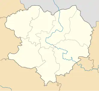 Pisochyn is located in Kharkiv Oblast