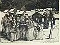 Blessing the New Moon (1922), by Lionel S. Reiss. Etching.