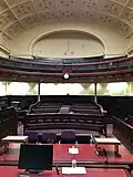 One of the numerous courtrooms