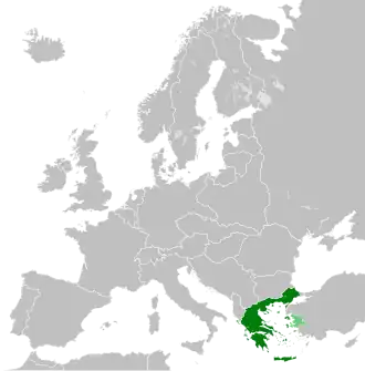 The Kingdom of Greece during the Greco-Turkish War