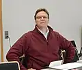 Kirill Solonin at a conference on Tangut studies at the Centre for the Study of Manuscript Cultures, Hamburg University, December 2015