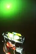 Kiss rebreather testing of the fully closed unit.