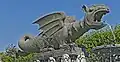 Winged four-legged lindworm fountain in Klagenfurt (16th-century)
