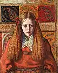 "Portrait of a Norwegian Girl", 1909, Oil on canvas, Tartu Art Museum