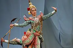 Khon performance at Hahoe Folk Village in Andong, North Gyeongsang Province, South Korea