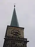 The tower of the church