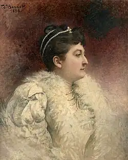 Marie Georgine Sophie Hedwige of Ligne (1843–1898). Léon Bonnat (1833–1922), artist.